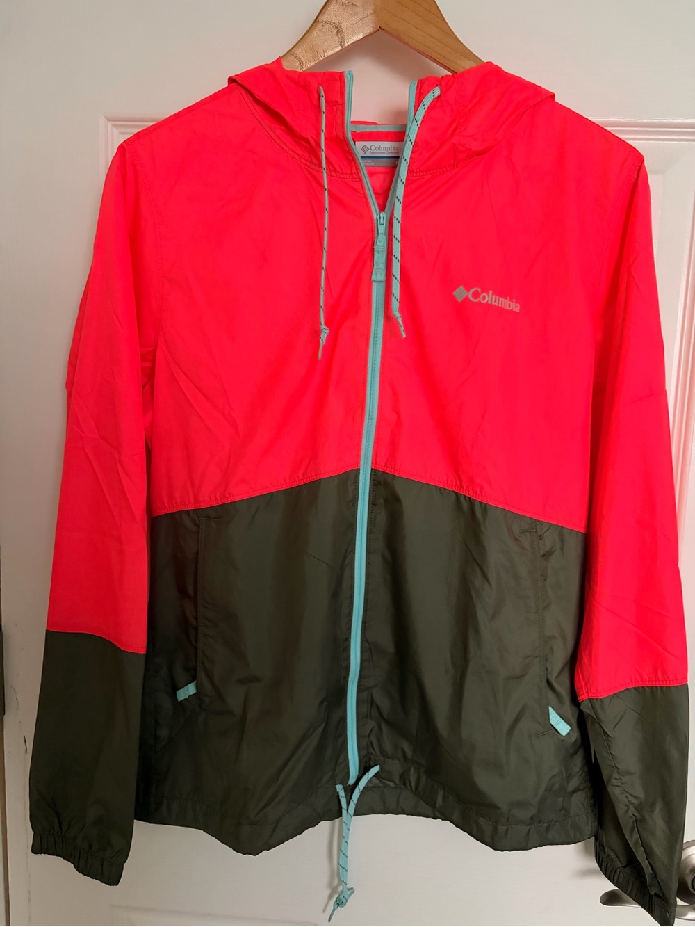 Women's Columbia Flash Forward Hood Colorblock Windbreaker Jacket